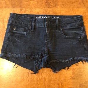 Denim cut off shorts